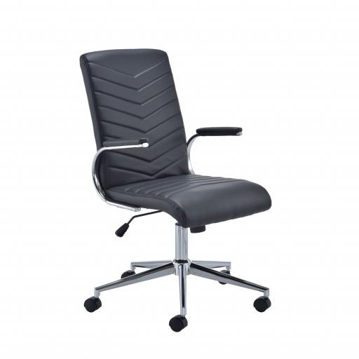 Baresi High Back Executive Black Leather