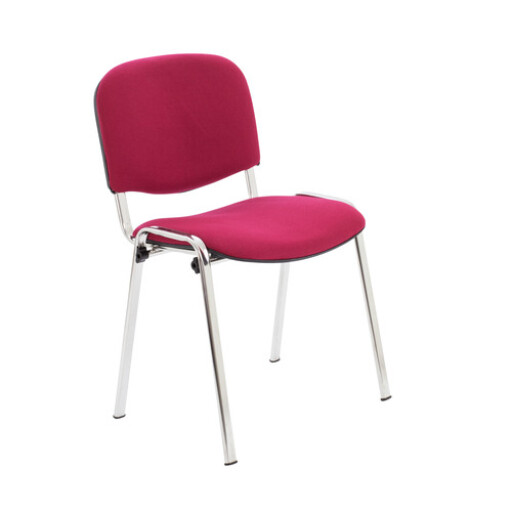 [CH0503CL] Club Chair - Chrome Frame (Claret).jpg